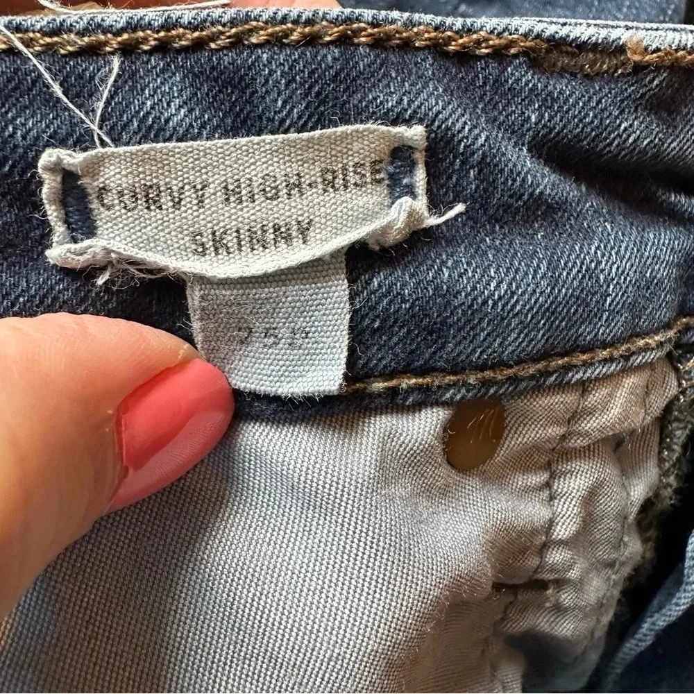 Madewell Dark Indigo Skinny Jeans - Picture 11 of 11